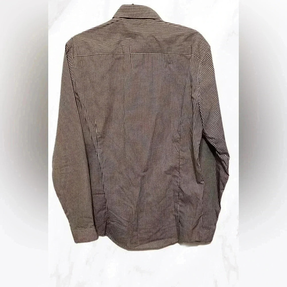 Tiger of Sweden black and white striped long sleeve button  down dress shirt 41 - Picture 2 of 4